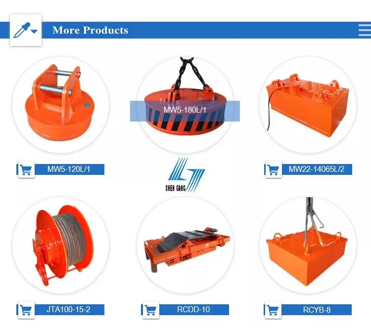 2 Ton Circular Type Eot Crane Electro Lifting Magnet for Steel Scrap