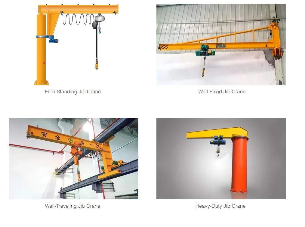 500kg 1ton 2ton Workshop Workstation Electric Crane 360 Degree Rotation Free Standing Column Mounted Jib Crane