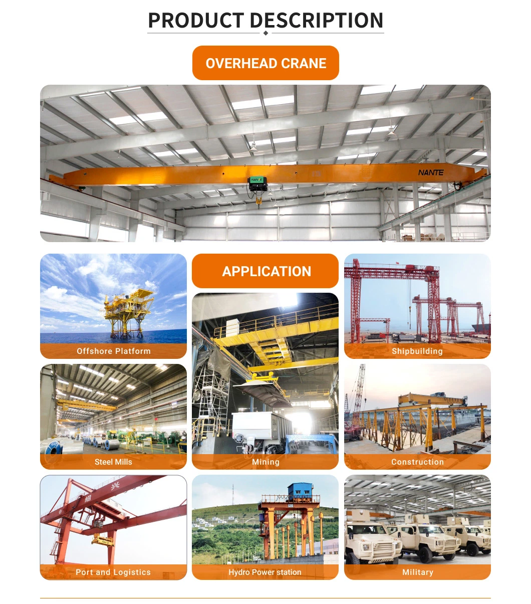 Best Sale Workstation Single Girder Bridge Crane with Hoist