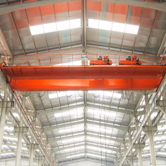 Qd Factory Electric Double Girder15 20 25 estación de trabajo de 30 toneladas grúa aérea suspendida